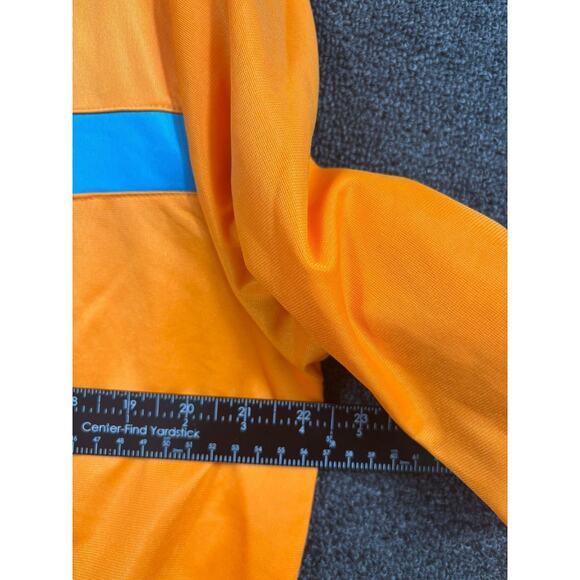 Kappa Track Jacket Mens XL Orange Blue Full Zip Polyester Pockets Logo Athletic - Picture 7 of 8